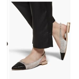 NEW ALDO Fleure slingback flats pointed cap toe rhinestone embellishments sz 8.5